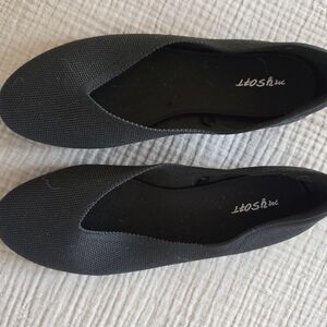 Women's Black Knit Ballet Flats -
